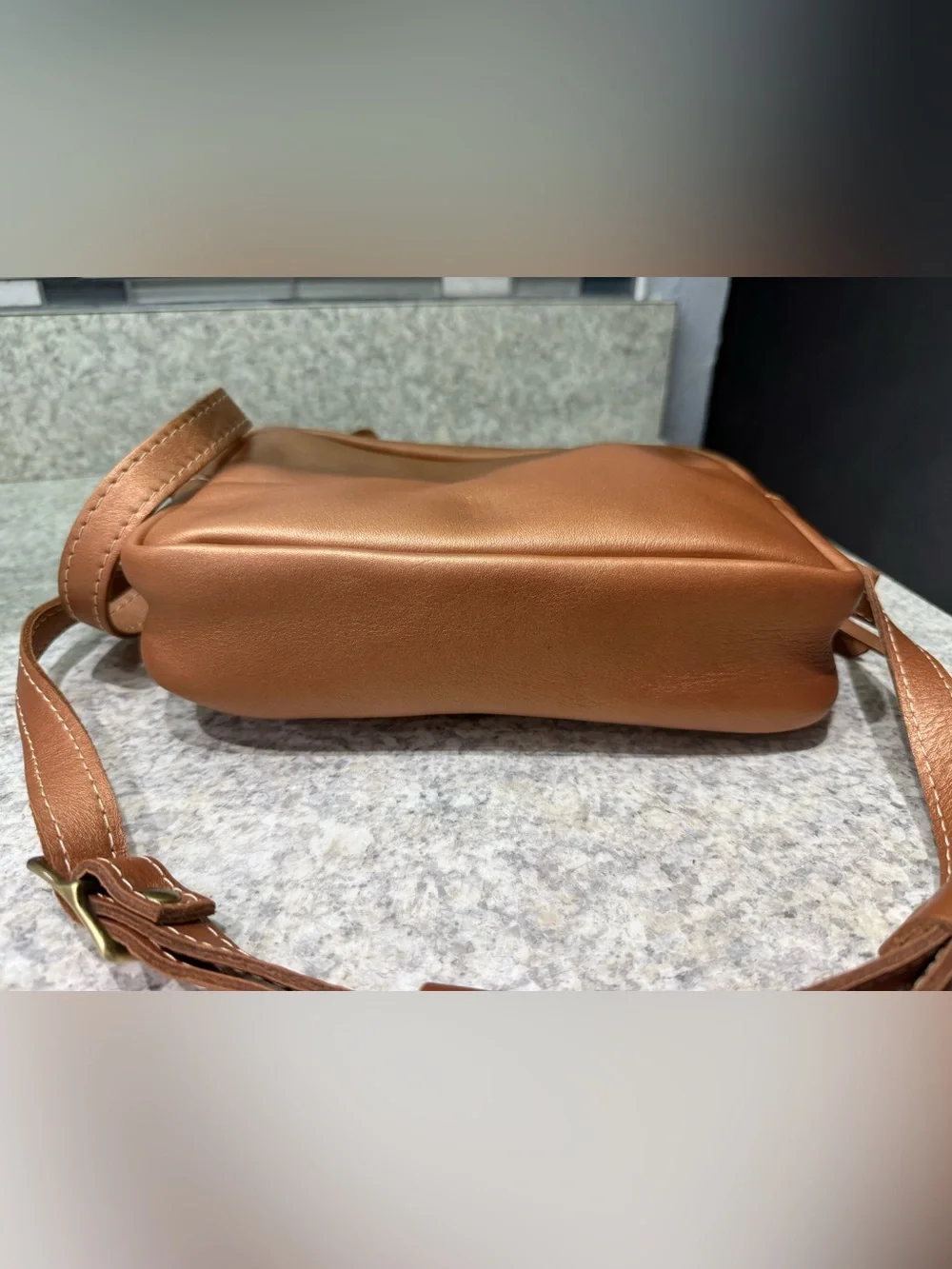 Portland Leather sparkly Hava Large Camera bag